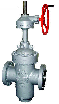 صمام بوابة لوحة مسطحة الضغط العالي لتفريغ الخبث DIN 3352 GS-C25 DN700 PN100 نهاية شفة